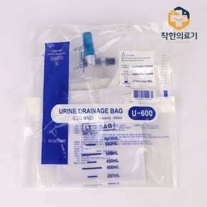 협성메디칼 소변주머니 유린레그백 600ml U-600. 1개