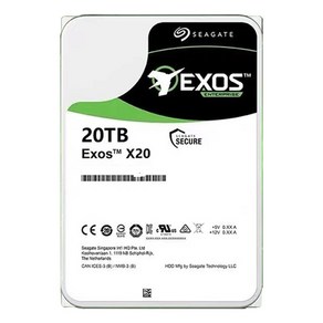 EXOS X20 20TB HDD 7200pm 256MB 캐시 SAS 3.5 인치 서버 하드 드라이브