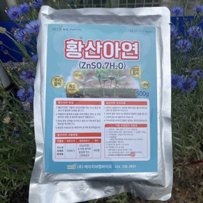 황산아연 500g 수용성 냉해 뿌리활착 염류 해소, 단품, 1개