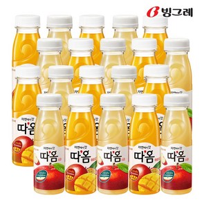 빙그레 따옴 주스 235ml 사과 10병+애플망고 10병, 1세트