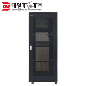 대원TMT DW-H1800T 타공문 허브랙(H1800xD800xW600/37U) 블랙 무료배송상품, 1개