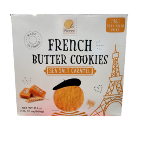 [트레이더스] 프렌치 버터쿠키 시솔트 카라멜600g 프랑스 버터쿠키, 600g, 1개