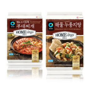 청정원 호밍스 햄고기듬뿍부대찌개(2~3인분) + 해물누룽지탕(2~3인분), 호밍스 햄고기듬뿍부대찌개(2~3인분) + 해물누룽지탕(