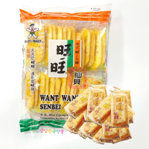 왕왕 센베이 105g 중국 과자 샌베이 쌀과자, 3개