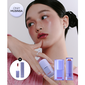 NUSE [COLORCARE SET] 누즈 케어 립밤+케어 립추얼 (+미니 립추얼 증정), 06 위 아 누즈, 08 쿨리쉬, 1개