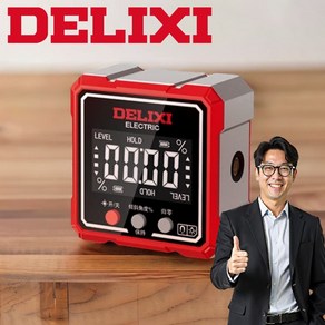 DELIXI 레이저 수평계 디지털 미니 전자 자석 경사계, 1개