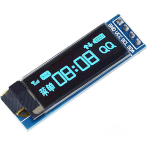 OLED 0.91인치 SSD1306 I2C JK-091-12832-B 블루, 1개