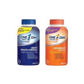 바이엘 원어데이 멀티비타민 300정 2종 / Baye One A Day Multivitamin 300 Tablets, 1개