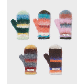 락피쉬웨더웨어 ROFISH WEATHERWEAR STRIPE SHAGGY MITTENS - 5 c오로 OLOs 503755