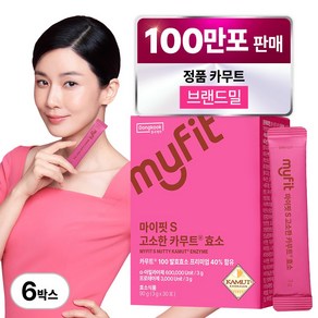 동국제약 이보영 마이핏 고소한 카무트효소 식약청인증 효소분말 누룽지맛, 90g, 6박스