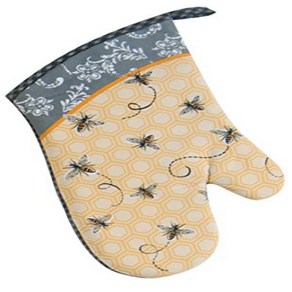 Kay Dee가 디자인한 면 오븐 미트 8 x 13인치 Queen Bee Kay Dee Designs Cotton Oven Mitt 8 by 13-Inch Queen Be, Multicolo, 1개