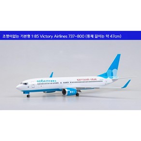 러시아 빅토리항공 비행기모형 다이캐스트 항공기 여객기 모형 B737-800 1:85, 기본형, 1개