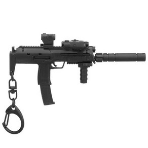 WS HK MP7A2 키체인 열쇠고리 KE-01 1/9 미니 사이즈, 똥군, 1개