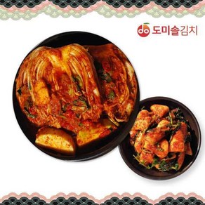 도미솔 사랑채 포기김치 3kg + 사각사각 총각김치 2kg 총5kg