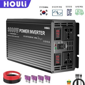 인버터 HOULI 6000W 12V 220V 3000W 60Hz 5000W 한국 스타일