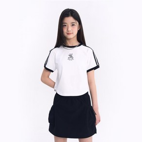 [행복한백화점][더데이걸]소매 두줄 크롭 반팔티 TGRP25303