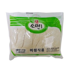 미림소면 생면 콩국수용 얇은면 비빔용 사리 식당 급식용 배달 식자재 1.4kg