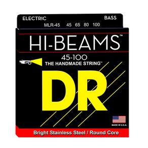 DR HI-BEAM MLR-45 DR하이빔 4현베이스 스트링 베이스기타줄 45-100, 1개