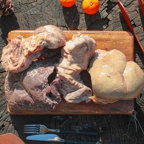 꿀맛컴퍼니 한돈 삶은돼지내장모듬 (간 염통 허파 오소리감투 울대) 2kg, 1개