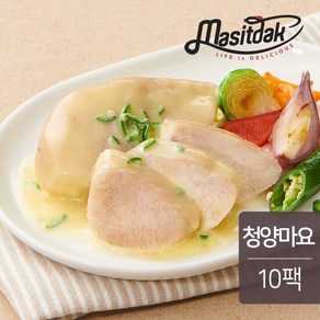 [랭킹닭컴] 맛있닭 소스 통 닭가슴살 청양마요 100gx10팩(1kg), 10개, 100g