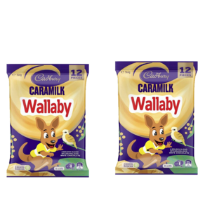 호주 초콜릿 카라밀크 왈라비 셰어팩 Cadbuy Caamilk Wallaby Chocolate Shaepack, 2개, 144g