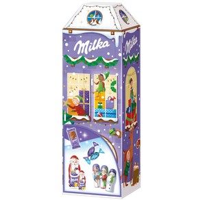 Milka 독일 3D 하우스 어드벤트 캘린더 초콜릿 229g, 1개