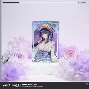 붕괴 3d 공식 정품 굿즈 캐릭터 아크릴 스탠드 장식 꽃 시리즈, 라이덴 메이, 1개