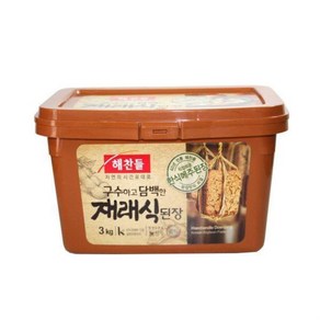 해찬들 재래식된장 3kg, 1개