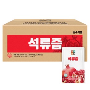 순수식품 석류즙, 70ml, 100개