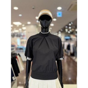 5F [신사] 파사디 골프 여성 25SS 봄 간절기 우븐 TP 바람막이 냉감 티셔츠 일상 라운딩웨어 [블랙 블루] P25MTP154M