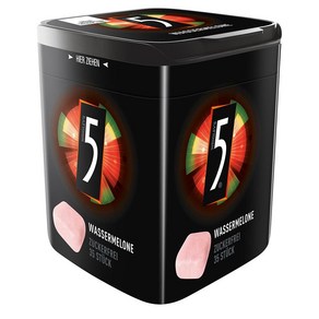 5 GUM 파이브껌 독일 수박 슈가프리 35개입 75g 3팩, 3개