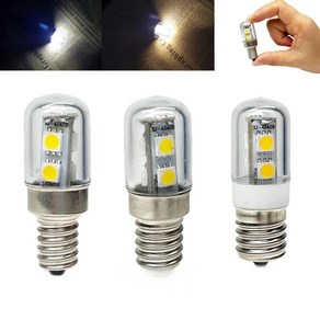 냉장고 레인지 후드 재봉틀 냉장고용 LED 옥수수 전구 미니 E14 E12 E17 AC 110V 220V 5050 SMD 1W 램프, [01]Cold White 6000K, [05]E17 220V, 1개