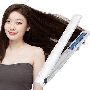 Kiboe 1MHz LED 초음파 트리트먼트 다리미 윤기 머리 침투 촉진 헤어 다리미, 1개