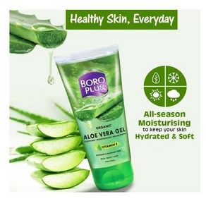 Booplus 100% Oganic Aloe Vea Gel with Vitamin E  Paaben & Sulphate-Fee 150 ml Gel, 1개, 150ml