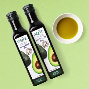 뉴질랜드 그로브 엑스트라버진 아보카도 오일 기름 500ml 아보카도유, 250ml, 2개