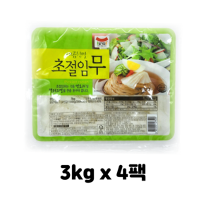 일가집 초절임무(냉면무절임)3kg 1box, 3kg, 4개