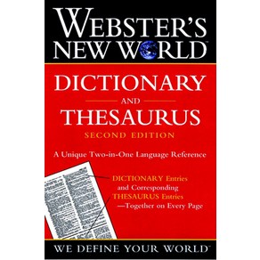 (영문도서) Webster's New World Dictionary and Thesaurus 2nd Edition (Paper Edition) Paperback