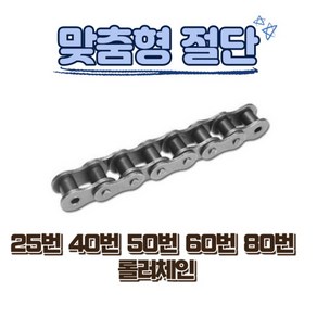 롤러체인 맞춤 절단 판매 (연결구별도), #35번 동보체인 해외산(홀수주문), 1개