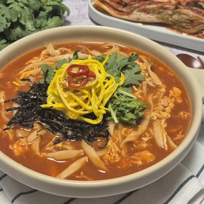 공주 얼큰이 칼국수 세트 ( 생면 + 소스 ) / 생면 개별포장, 5개, 150g