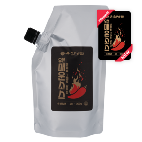 [유천냉면] 프리미엄 매운양념소스 물냉면소스 비빔냉면소스 매운소스, 1개, 1팩, 300g