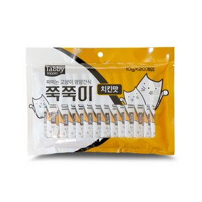 테비토퍼 쭉쭉이 10g 20P 짜먹는 고양이츄르, 5개, 치킨맛