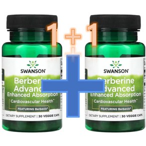 1+1 Swanson 스완슨 베르베린 어드밴스드 Berberine Advanced 550mg 베지 캡슐 30정 약들약 고약사 / 해외직구 미국정품