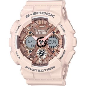 지샥 여성용 손목시계 GMA-S120MF-4ACR G-Shock 스테인리스 스틸 쿼츠 시계 레진 스트랩 핑크 29