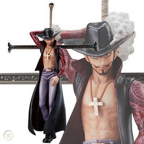 일본내수정품 반다이 초원피스 스타일링 VALIANT MATERIAL 쥬라클 미호크 피규어, 1개