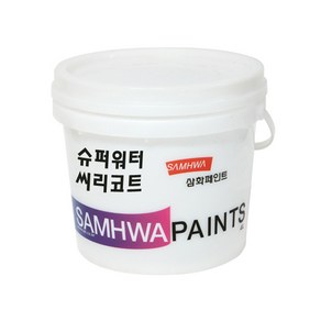 삼화페인트 외벽 수용성 발수제 슈퍼워터씨리코트, 1개, 4L, 투명