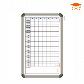 주간계획표 700x450 스케줄러 타임테이블 시간별 학습관리 화이트보드 칠판, 일반