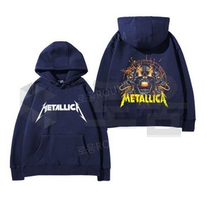 메탈리카 METALLICA 락 밴드 후드 티셔츠 가을 겨울 남녀공용 긴팔 긴팔티