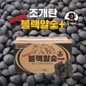 숯깨비 브리켓 빠른착화 스피드 블랙알숯 플러스, 10kg, 1개