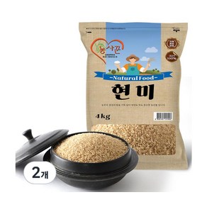 단백질풍부 현미 농사꾼 현미 4kg 2개