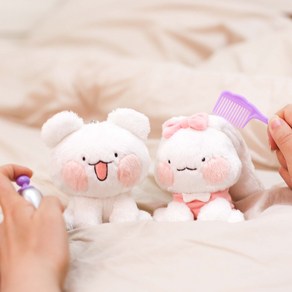 놀자곰 토랑이 인형 키링 - 이모티콘 캐릭터 곰돌이 토끼 귀여운 가방키링 열쇠고리 악세사리 애착인형, 02 토랑이